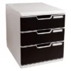 Exacompta Module De Classement Modulo 3 Tiroirs - Noir