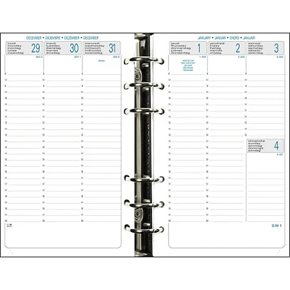 Exacompta Organiseur Exatime Dual 17 - Semainier 15 X 19 Cm, Porte-monnaie Intégré - Noir - 16 Mois Septembre 2023 à Décembre 2024 2 Exacompta Organiseur Exatime Dual 17 - Semainier 15 X 19 Cm, Porte-monnaie Intégré - Noir - 16 Mois Septembre 2023 à Décembre 2024 – Image 2