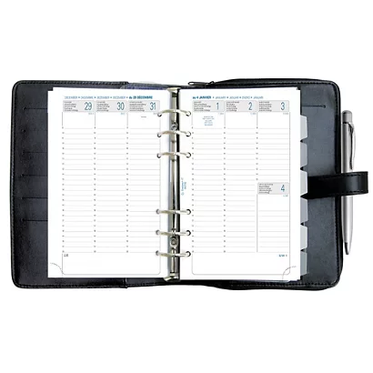 Exacompta Organiseur Exatime Dual 17 - Semainier 15 X 19 Cm, Porte-monnaie Intégré - Noir - 16 Mois Septembre 2023 à Décembre 2024 3 Exacompta Organiseur Exatime Dual 17 - Semainier 15 X 19 Cm, Porte-monnaie Intégré - Noir - 16 Mois Septembre 2023 à Décembre 2024 – Image 3