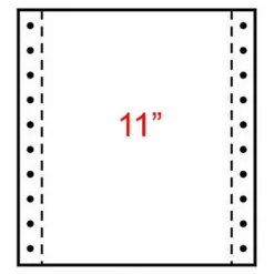 Exacompta Papier Listing 240 X 280 Mm Blanc, 2 Plis Autocopiants : 56+57g/m² Carton De 1000 Feuilles