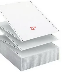 Exacompta Papier Listing 305 X 240 Mm Blanc, 2 Plis Autocopiants : 56+57g/m² Carton De 1000 Feuilles