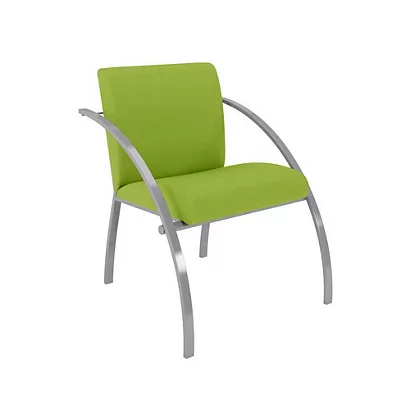 Fauteuil D'accueil Eva Vinyle Non Feu M1 - Vert 1 Fauteuil D'accueil Eva Vinyle Non Feu M1 - Vert