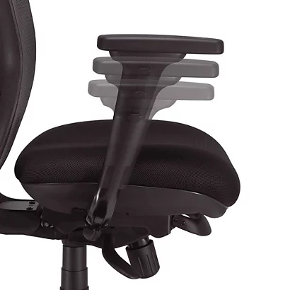 Fauteuil Direction OCTOPUSSY Maille Filet Hauteur Dossier 70 Cm Noir 5 Fauteuil Direction OCTOPUSSY Maille Filet Hauteur Dossier 70 Cm Noir – Image 5