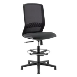 Fauteuil Tabouret De Bureau Et D'atelier Linea Fabbrica Tekna Stool 01 Noir