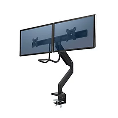 Fellowes Bras Support écran Double à Barre Transversale - Noir 1 Fellowes Bras Support écran Double à Barre Transversale - Noir