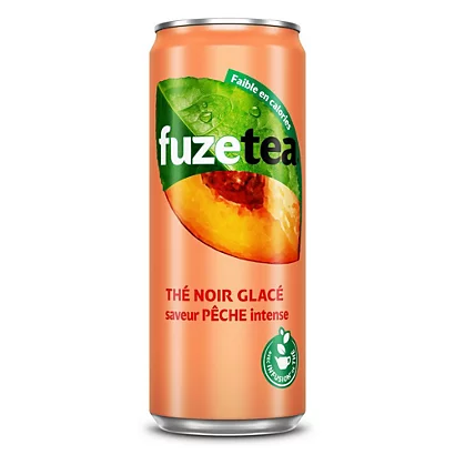 FUZE TEA Boisson Au Thé, Saveur Pêche -canette Slim De 33 Cl (lot De 24) 1 FUZE TEA Boisson Au Thé, Saveur Pêche -canette Slim De 33 Cl (lot De 24)