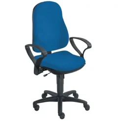 Siège De Bureau Noa En Tissu Sans Accoudoir - Bleu