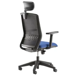 Siège Tekna Avec Têtière, Résille / Tissu Bleu M1, 112 à 124 Cm De Hauteur -Fournitures Bureau Boutique ge tekna ti re r sille tissu bleu m1 112 124 cm hauteur 5136800 3