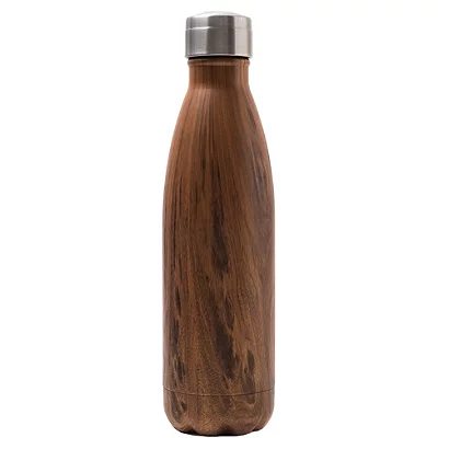 Gourde Isotherme Yoko Design, 500 Ml, Coloris Bois 1 Gourde Isotherme Yoko Design, 500 Ml, Coloris Bois