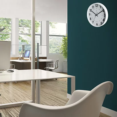 Horloge Silencieuse Abylis Ø 30 Cm Coloris Blanc 2 Horloge Silencieuse Abylis Ø 30 Cm Coloris Blanc – Image 2