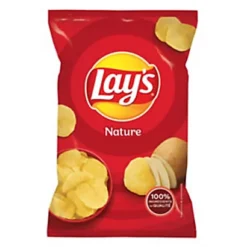 Lay's Paquet De Chips Nature - Lot De 20 Sachets De 45 G
