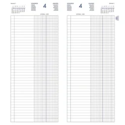 Lecas Agenda De Banque Large - 18 X 29 Cm - 1 Volume - 2024