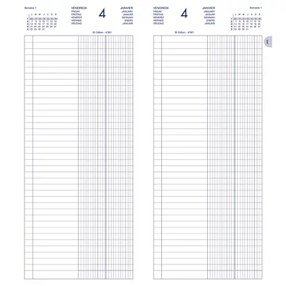 Lecas Agenda De Banque Large - 18 X 29 Cm - 1 Volume - 2024 4 Lecas Agenda De Banque Large - 18 X 29 Cm - 1 Volume - 2024 – Image 4