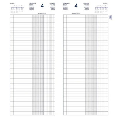 Lecas Agenda De Banque Large - 18 X 29 Cm - 1 Volume - 2024 1 Lecas Agenda De Banque Large - 18 X 29 Cm - 1 Volume - 2024