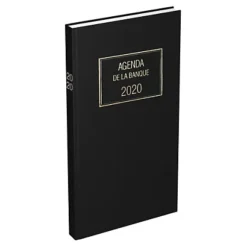 Lecas Agenda De Banque Large - 18 X 29 Cm - 2 Volumes - 2024