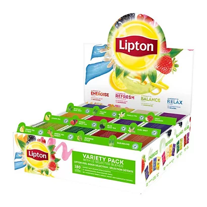 Lipton Feel Good Selection Coffret Thés Et Infusions - 180 Sachets Fraîcheur - Boîte 12 X 15 Unités 2 Lipton Feel Good Selection Coffret Thés Et Infusions - 180 Sachets Fraîcheur - Boîte 12 X 15 Unités – Image 2