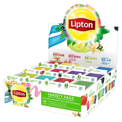 Lipton Feel Good Selection Coffret Thés Et Infusions - 180 Sachets Fraîcheur - Boîte 12 X 15 Unités 3 Lipton Feel Good Selection Coffret Thés Et Infusions - 180 Sachets Fraîcheur - Boîte 12 X 15 Unités – Image 3