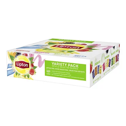 Lipton Feel Good Selection Coffret Thés Et Infusions - 180 Sachets Fraîcheur - Boîte 12 X 15 Unités 4 Lipton Feel Good Selection Coffret Thés Et Infusions - 180 Sachets Fraîcheur - Boîte 12 X 15 Unités – Image 4