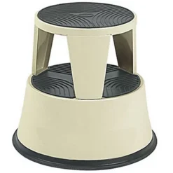 Marchepied Tabouret Métal Beige