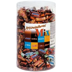 MARS Boîte De Barres Chocolatées Miniatures MIX - (Snikers, Bounty, Twix Et Mars)- 3kg