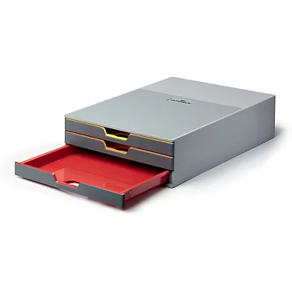 Module De Classement Varicolor® 3 Tiroirs Coloris Gris 3 Module De Classement Varicolor® 3 Tiroirs Coloris Gris – Image 3