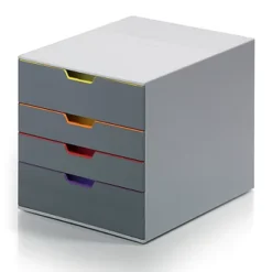 Module De Classement Varicolor® 4 Tiroirs Coloris Gris