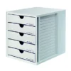 Module System-box 5 Tiroirs Fermés Han Coloris Gris