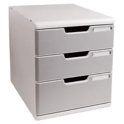 MULTIFORM Module De Classement EXACOMPTA Modulo 3 Tiroirs - Gris