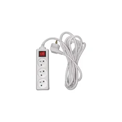 Multiprise 3 Prises Avec Interrupteur - Cordon 4 M -Fournitures Bureau Boutique multiprise 3 prises interrupteur cordon 4 7540400 2