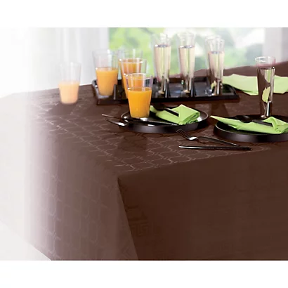 Nappe En Papier Damassé En Rouleau De 1,18 X 25 M, Coloris Chocolat 3 Nappe En Papier Damassé En Rouleau De 1,18 X 25 M, Coloris Chocolat – Image 3