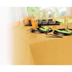 Nappe En Papier Damassé En Rouleau De 1,18 X 25 M, Coloris Mandarine 5 Nappe En Papier Damassé En Rouleau De 1,18 X 25 M, Coloris Mandarine -Fournitures Bureau Boutique nappe papier damass rouleau 1 18 x 25 coloris mandarine 271690 2