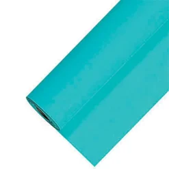 Nappe En Papier Damassé En Rouleau De 1,18 X 25 M, Coloris Turquoise