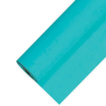 Nappe En Papier Damassé En Rouleau De 1,18 X 25 M, Coloris Turquoise 1 Nappe En Papier Damassé En Rouleau De 1,18 X 25 M, Coloris Turquoise