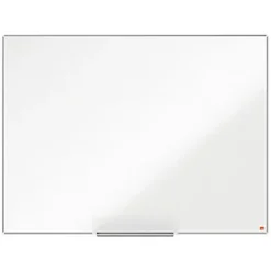 Nobo Tableau Blanc Mural En Acier Laqué Magnétique Nano Clean - Cadre En Aluminium 6 Mm - 120 X 90 Cm