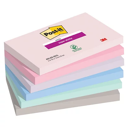 Notes Repositionnables Collection Soulful Post-it, 12 Blocs 76 X 127 Mm 1 Notes Repositionnables Collection Soulful Post-it, 12 Blocs 76 X 127 Mm