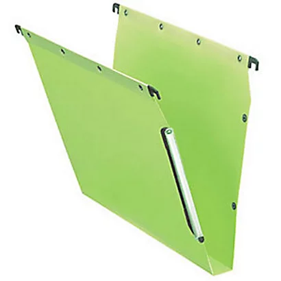 L'oblique AZ Dossier Suspendu PP Ultimate Pour Armoires - En Polypropylène - Boutons-pression - Fond U 30 Mm - Vert Opaque - Lot De 10 1 L'oblique AZ Dossier Suspendu PP Ultimate Pour Armoires - En Polypropylène - Boutons-pression - Fond U 30 Mm - Vert Opaque - Lot De 10