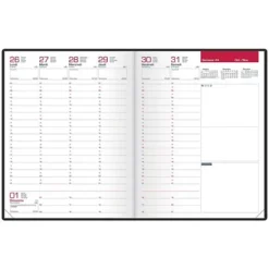 Oxford Agenda Semainier First Noir - 21 X 27 Cm - 2024
