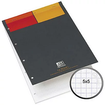 OXFORD Bloc NOTEPAD OXFORD - A4+ - 21 X 32 Cm - 80 Pages - Blanc Quadrillé 5x5 - Lot De 5 Blocs 3 OXFORD Bloc NOTEPAD OXFORD - A4+ - 21 X 32 Cm - 80 Pages - Blanc Quadrillé 5x5 - Lot De 5 Blocs – Image 3