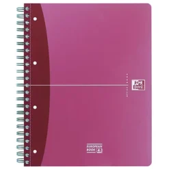 OXFORD Cahier European Book Office Urban Mix Petits Carreaux A4+ 240 Pages Couverture PP Couleurs Assorties