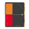 OXFORD Cahier International Organiserbook Petits Carreaux A4+ 160 Pages Couverture PP Gris