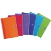OXFORD Cahier Office My Colours Petits Carreaux A4 180 Pages Couverture PP Couleurs Assorties - Lot De 5