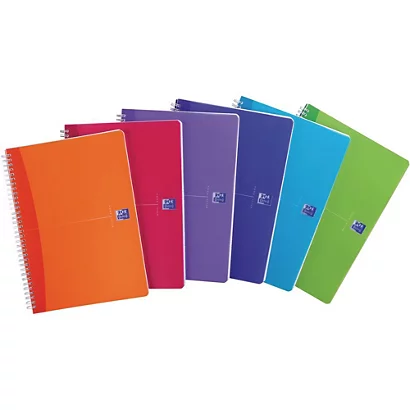 OXFORD Cahier Office My Colours Petits Carreaux A4 180 Pages Couverture PP Couleurs Assorties - Lot De 5 1 OXFORD Cahier Office My Colours Petits Carreaux A4 180 Pages Couverture PP Couleurs Assorties - Lot De 5