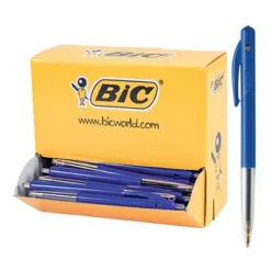 Pack 90 + 10 Stylos-bille Bic M10 Bleus