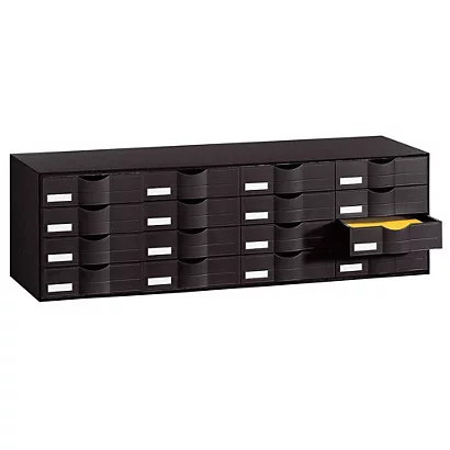 PAPERFLOW Bloc Classeur 16 Tiroirs Noir 1 PAPERFLOW Bloc Classeur 16 Tiroirs Noir