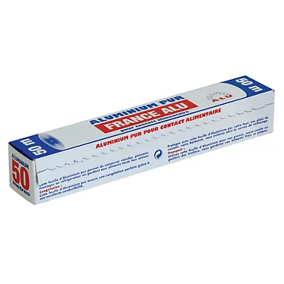 Papier Aluminium En Rouleau De 50 M X 30 Cm, Le Lot De 5 1 Papier Aluminium En Rouleau De 50 M X 30 Cm, Le Lot De 5