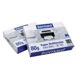 Papier Blanc Bernard A4 80g, 5 Ramettes De 500 Feuilles -Fournitures Bureau Boutique papier blanc bernard a4 80g 5 ramettes 500 feuilles 414800 4