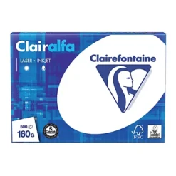 Papier Blanc Clairalfa Clairefontaine A4 160g, 4 Ramettes De 250 Feuilles -Fournitures Bureau Boutique papier blanc clairalfa clairefontaine a4 160g 4 ramettes 250 feuilles 415680 4