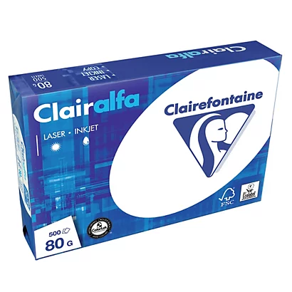 Papier Blanc Clairalfa Clairefontaine A4 80g, 5 Ramettes De 500 Feuilles 6 Papier Blanc Clairalfa Clairefontaine A4 80g, 5 Ramettes De 500 Feuilles – Image 6