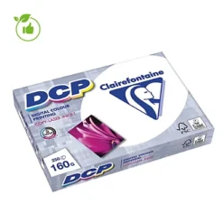 Papier Blanc DCP Clairefontaine A4 160g, 4 Ramettes De 250 Feuilles