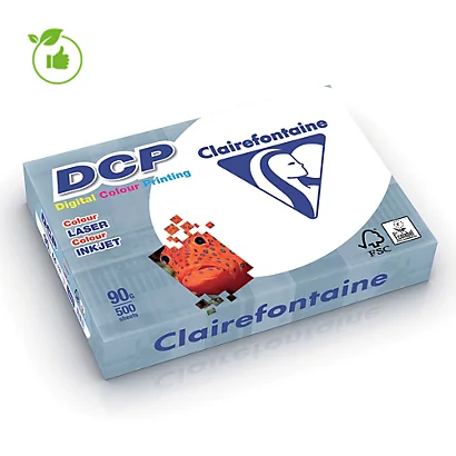 Papier Blanc DCP Clairefontaine A4 90g, 5 Ramettes De 500 Feuilles 1 Papier Blanc DCP Clairefontaine A4 90g, 5 Ramettes De 500 Feuilles